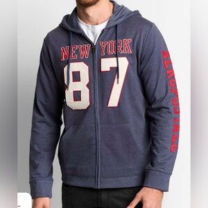 Aeropostale Navy Blue Hoodie with Red Accents